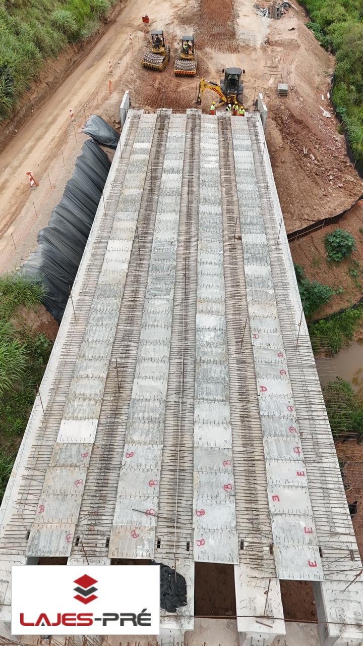 Pré-moldados aplicados em ponte